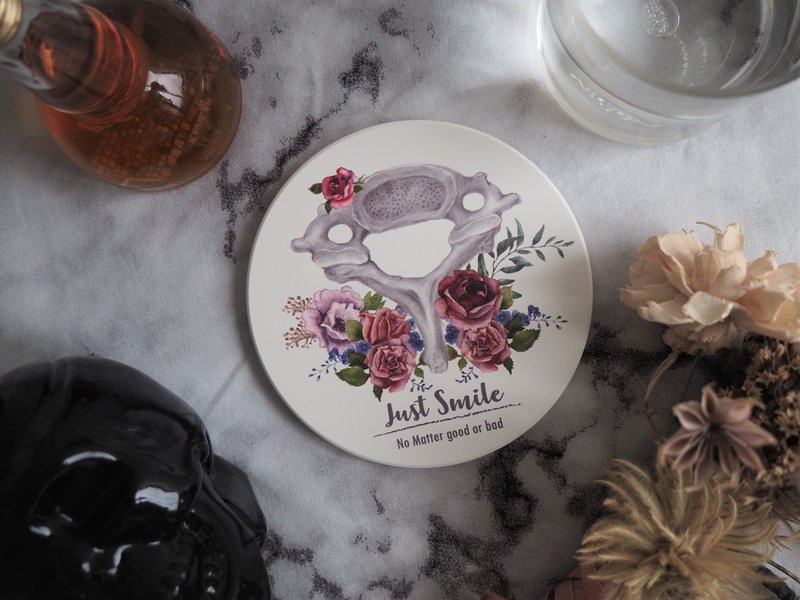 椎椎的笑_陶瓷吸水杯垫__典华优惠卷 - 杯垫 - 陶 