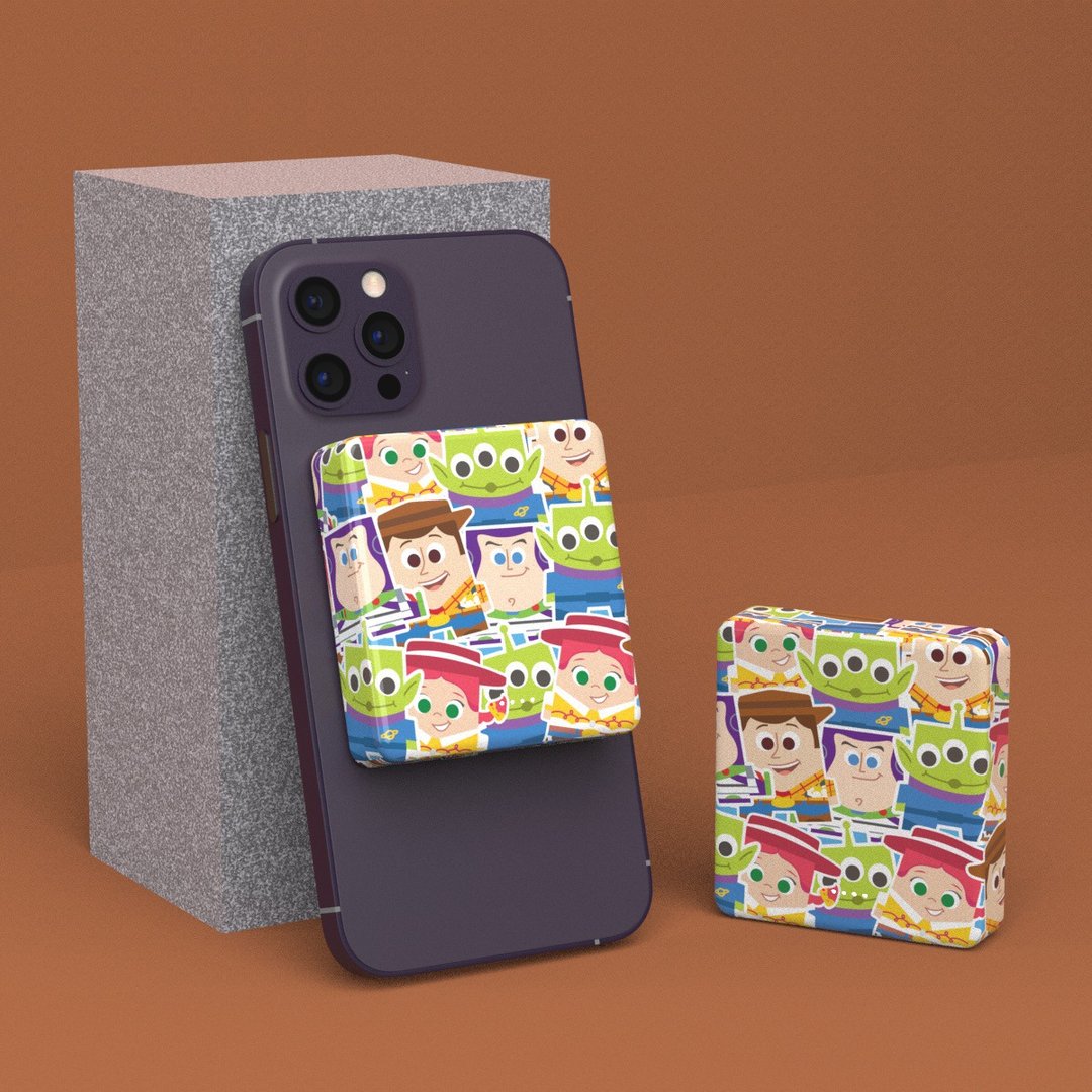 【限量】Toy Story 8000mAh 磁吸式行动充电 - 玩具总动员贴纸 - 充电宝/传输线 - 塑料 多色