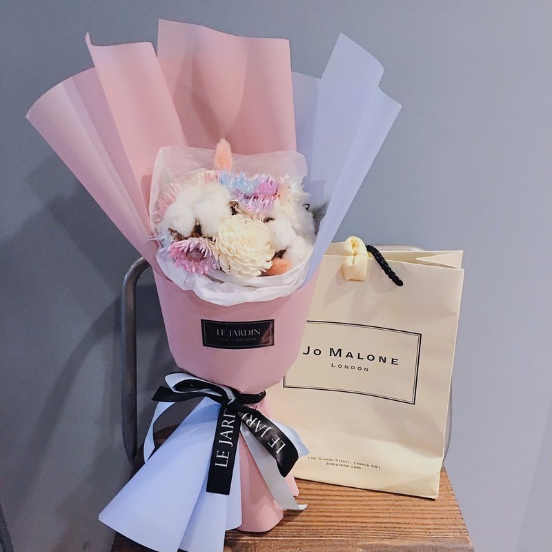 “ Le Jardin ”独角兽画册 石英粉X宁静蓝 手做干燥花束 / 情人节 生日礼物 - 植栽/盆栽 - 植物．花 粉红色