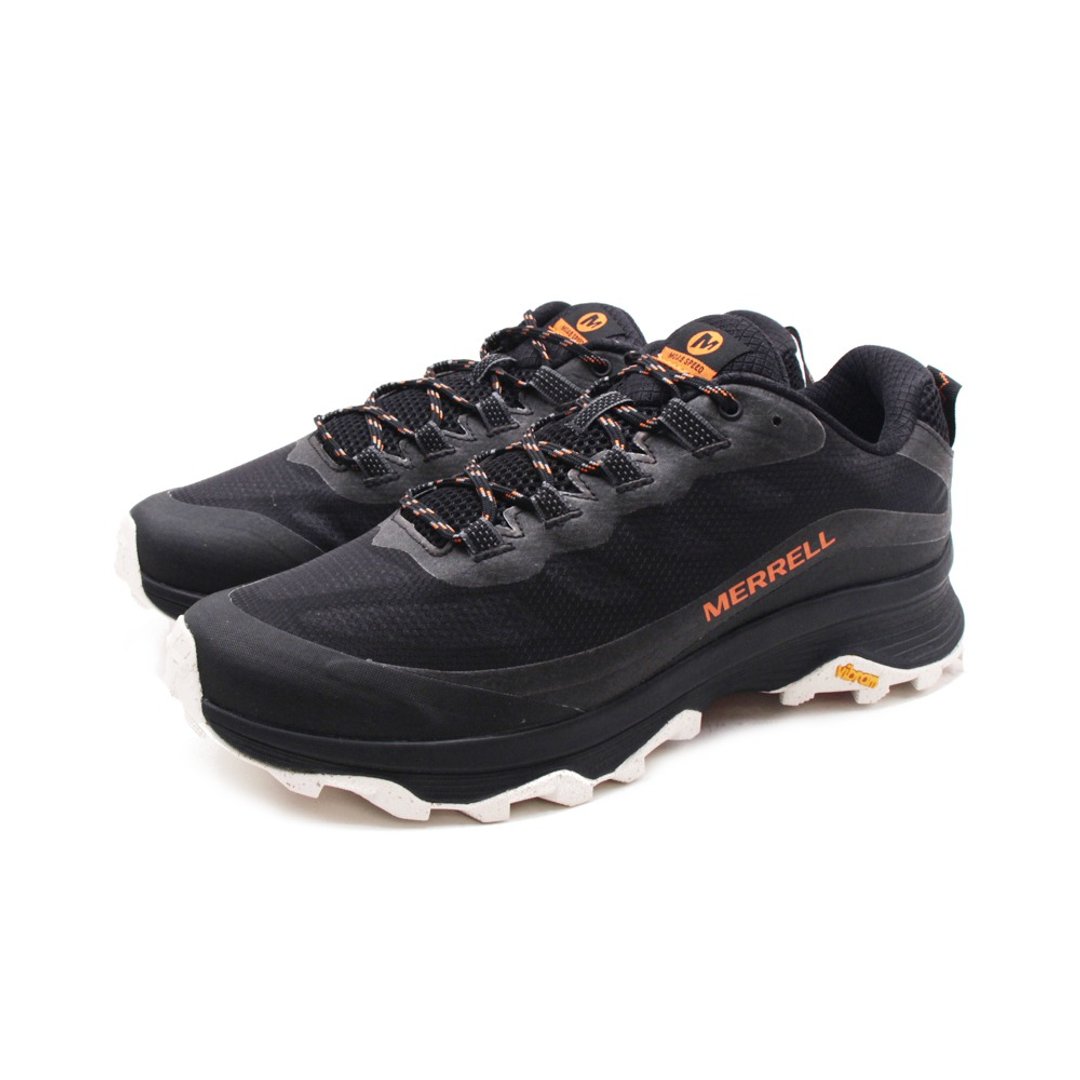 MERRELL(男)MOAB SPEED防水登山健行鞋 男鞋-黑橘 - 男款运动鞋/球鞋 - 其他材质 