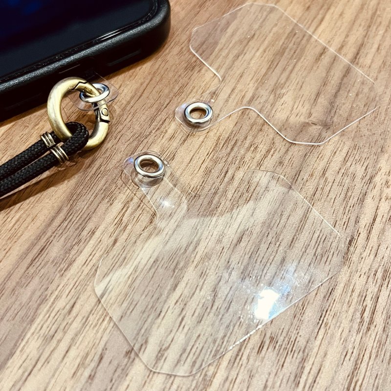 环保TPU透明手机壳背贴夹片/不附手机壳与手机挂绳 - 挂绳/吊绳 - 其他材质 透明