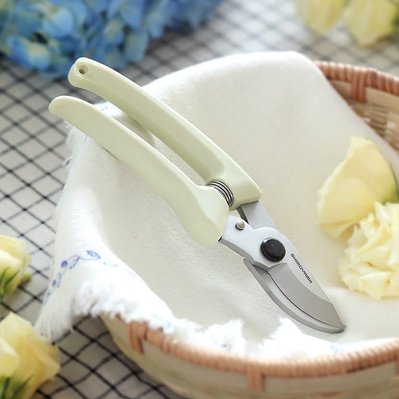 日本霜山 加厚短柄剪锭铗/园艺剪/花艺剪刀 - 其他 - 其他材质 白色