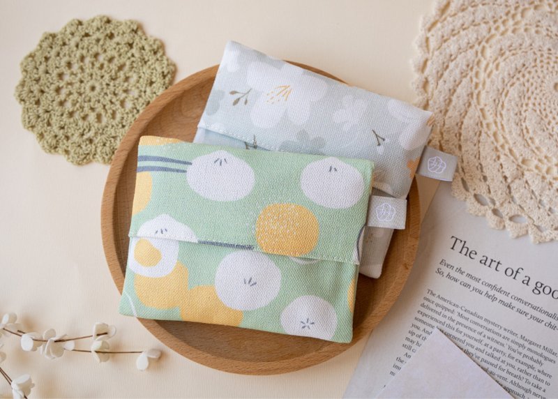 【小笼包-随身面纸包】口罩收纳 / 小物包 - 口罩 - 聚酯纤维 绿色