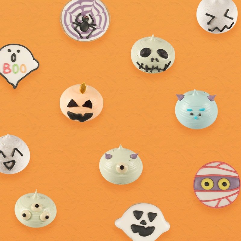 <万圣节限定>搞鬼搞怪礼盒 - 手工饼干 - 新鲜食材 橘色