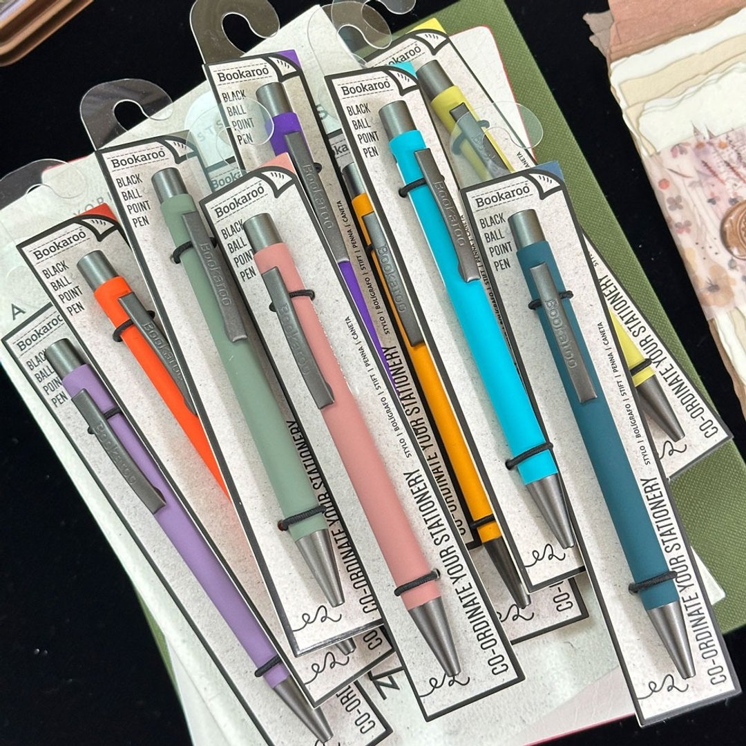 莫兰迪按压式圆珠笔 顺滑速干德国进口笔芯  英国IF文创Bookaroo - 圆珠笔/中性笔 - 其他材质 