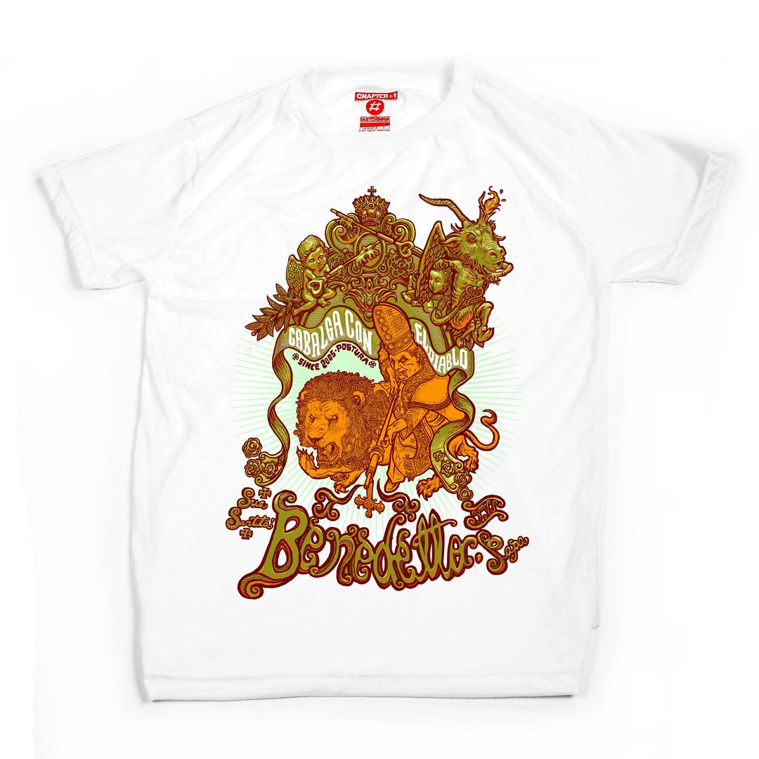 The hunter lion unisex men woman cotton mix Chapter One T-shirt - 男装上衣/T 恤 - 棉 白色