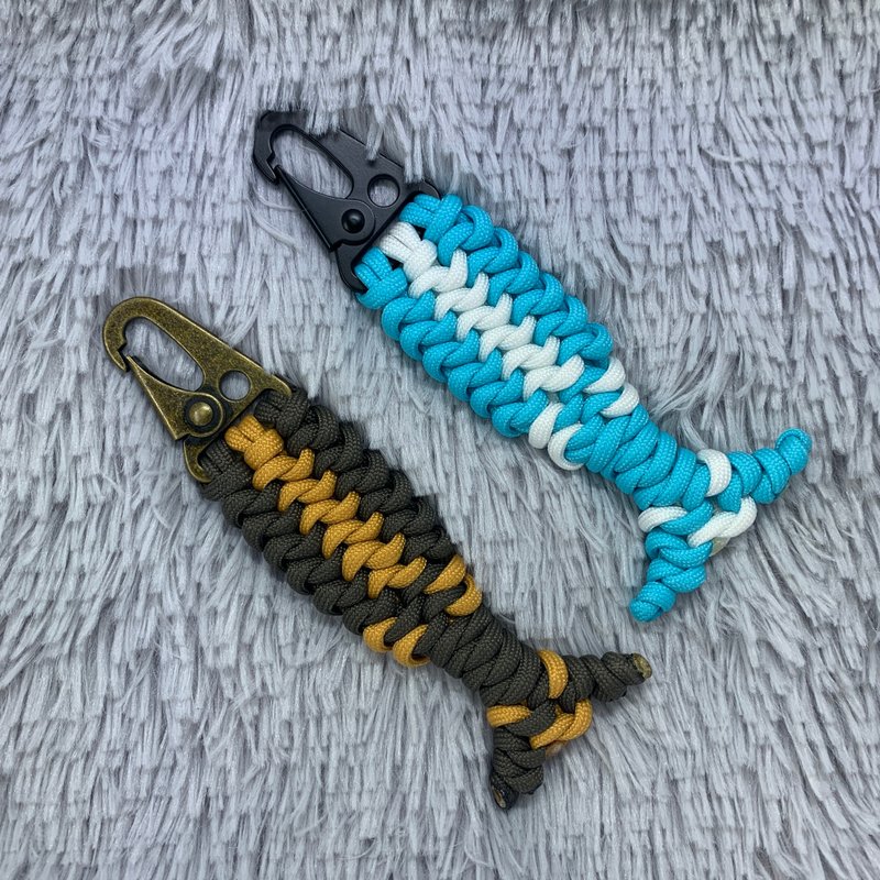 定制 | 伞绳 人鱼尾巴编织钥匙扣 Mermaid tail key bot - 钥匙链/钥匙包 - 聚酯纤维 多色