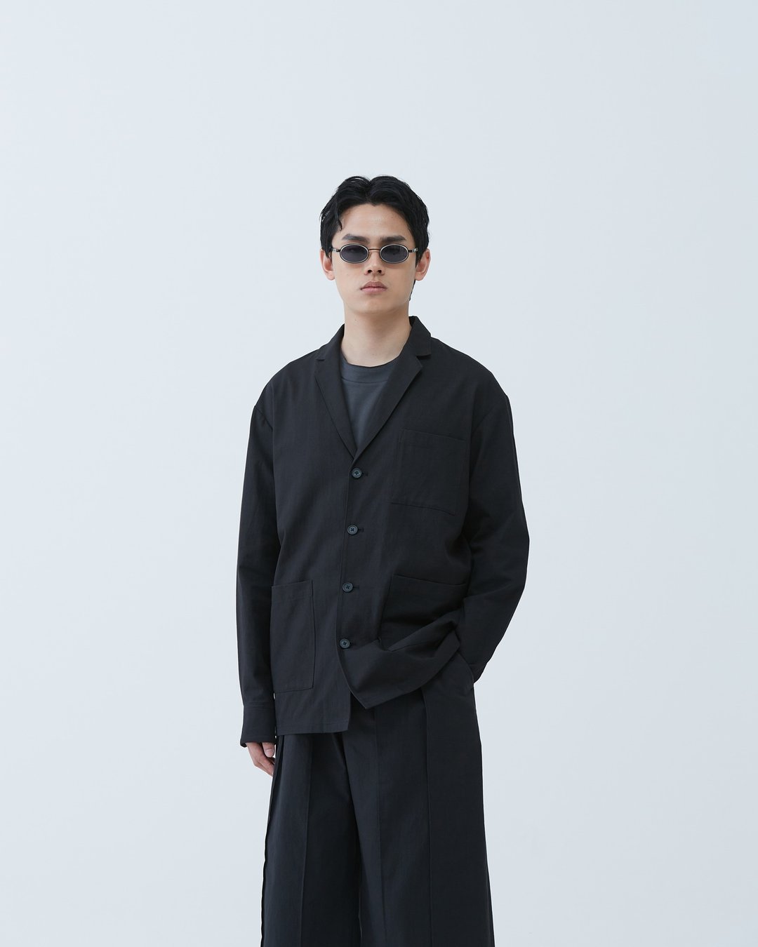 翻领西装外套 Lapel Casual Suit - 男装西装外套 - 棉 黑色