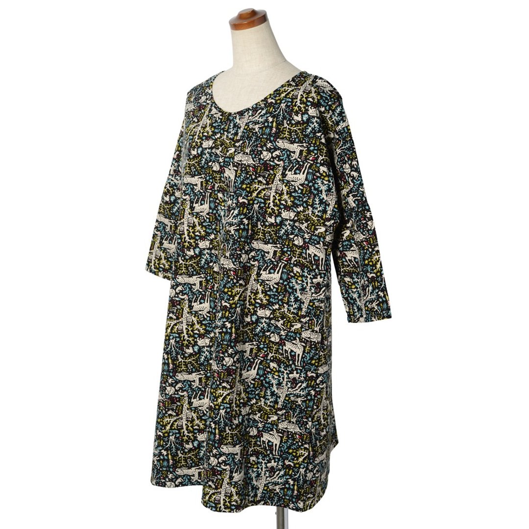 Deep forest of dress: Cotton linen: Black - 洋装/连衣裙 - 棉．麻 黑色