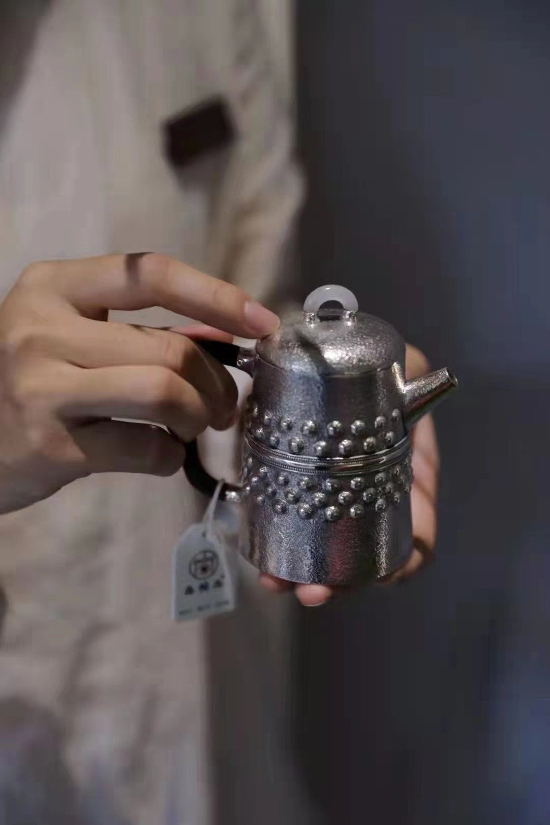 尚帧品 秦钟急须 纯银泡茶壶 纯银9999 纯手工作 150cc - 茶具/茶杯 - 纯银 