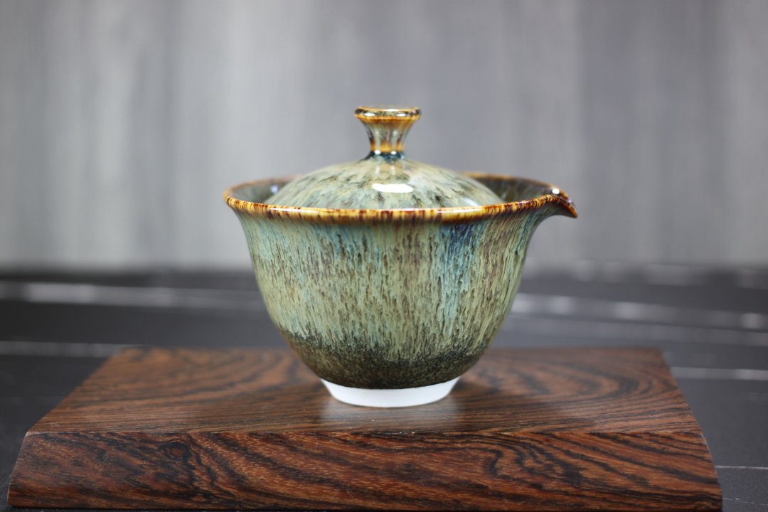【沐春生活】冬木 天目釉盖碗 盖杯 莺歌名家叶敏祥作品 - 茶具/茶杯 - 瓷 