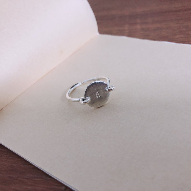 笑容 - 纯银戒指/定制敲字 - 戒指 - 纯银 银色