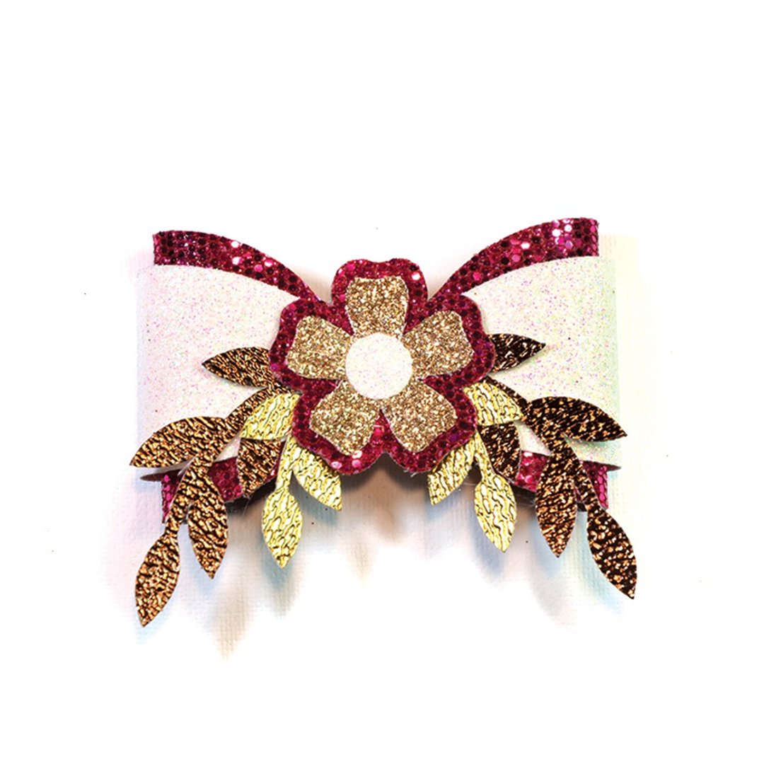 DIGITAL file. DIY flower hair bow template with assembly instruction. - 手工艺教程/工具书 - 其他材质 