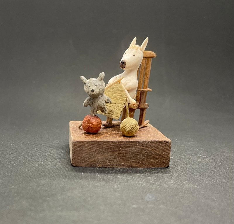 妈妈不会熬夜赶工 - 摆饰 - 木头 咖啡色