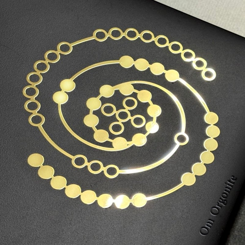 【独家设计】金属贴纸河图古代宇宙图 | 能量贴纸 - 贴纸 - 其他金属 金色