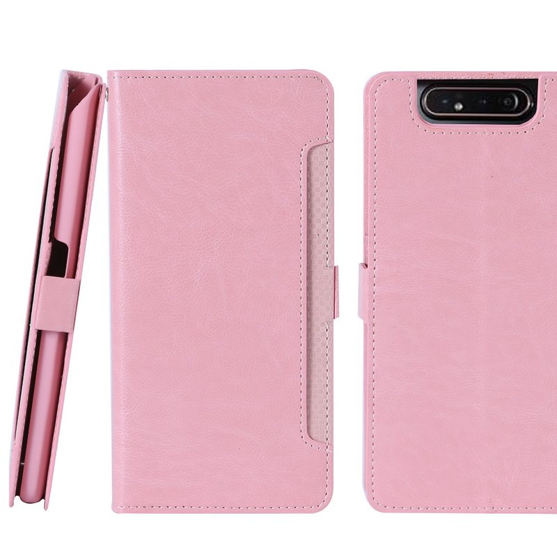 CASE SHOP SAMSUNG Galaxy A80前收纳侧掀皮套4716779660982 - 手机壳/手机套 - 人造皮革 黑色