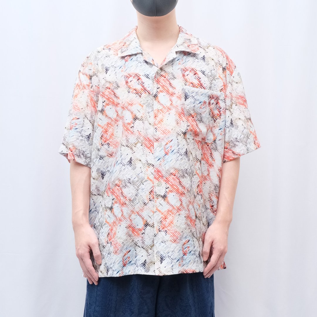 KAIKAI - Fearless - 锈痕短袖古巴衬衫 - 男装衬衫 - 其他人造纤维 多色