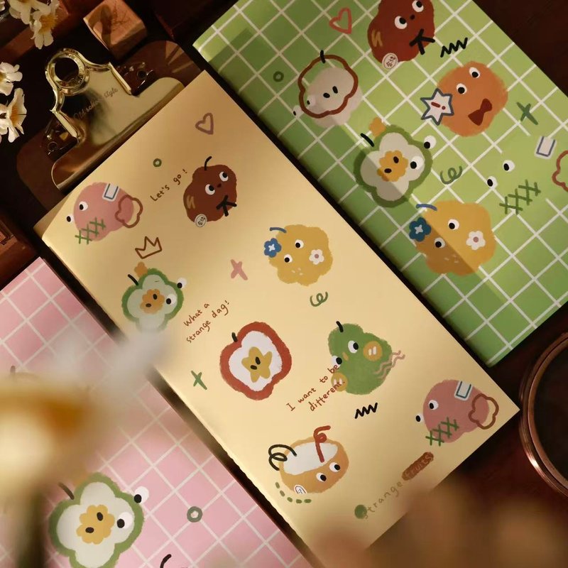 盐系手帐彩色糖果彩色内页TN本特种纸混合内页硫酸纸 - 笔记本/手帐 - 纸 白色