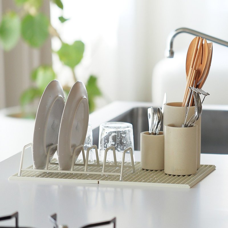 日本ideaco 砂岩餐具沥水架3件组-多色可选 - 收纳用品 - 不锈钢 多色