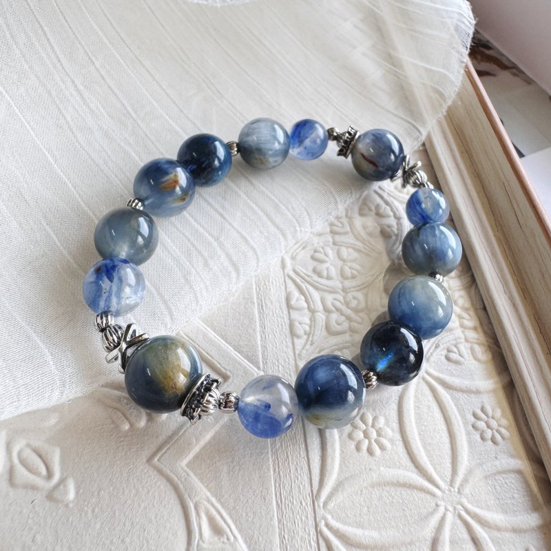 顶级高品稀缺油画蓝兔毛 - 手链/手环 - 水晶 