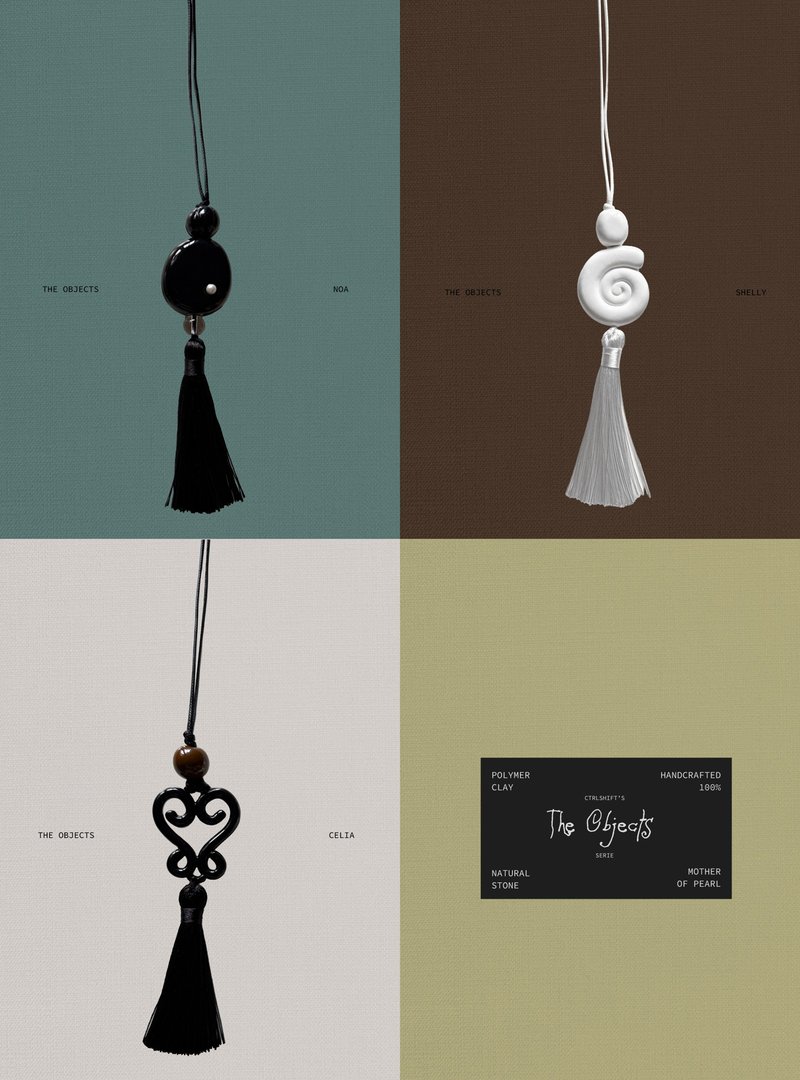 Ctrlshift - The objects (2) 项链 - 项链 - 其他材质 黑色