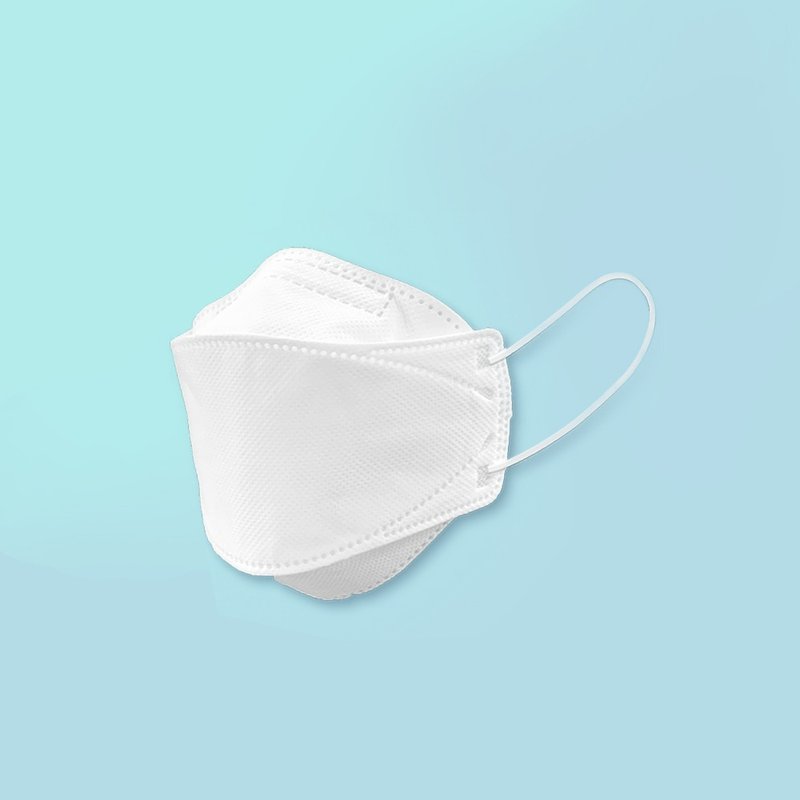 韩国进口KF94立体四层口罩_成人白(一盒25片) - 口罩 - 其他材质 白色