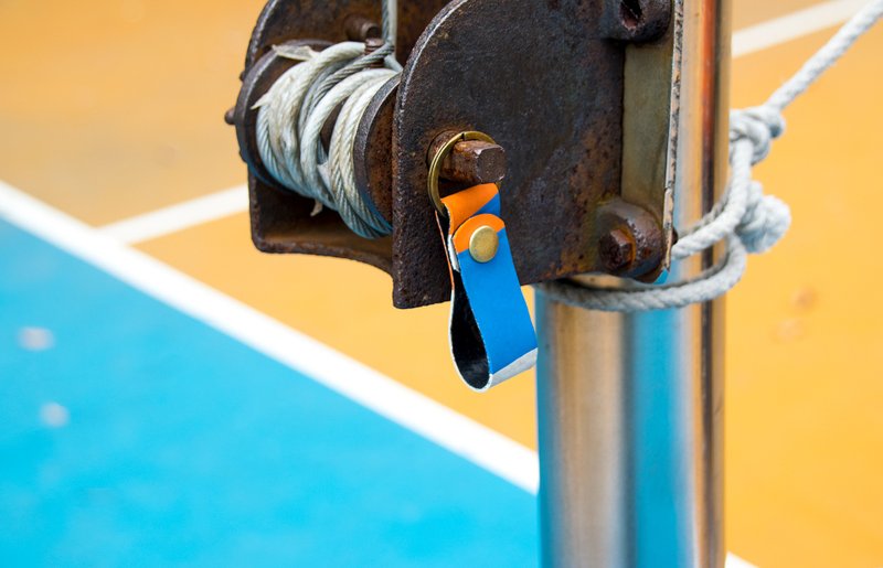 回收排球// Wall Passing 去对墙钥匙圈_时间差系列 - 钥匙链/钥匙包 - 环保材料 多色