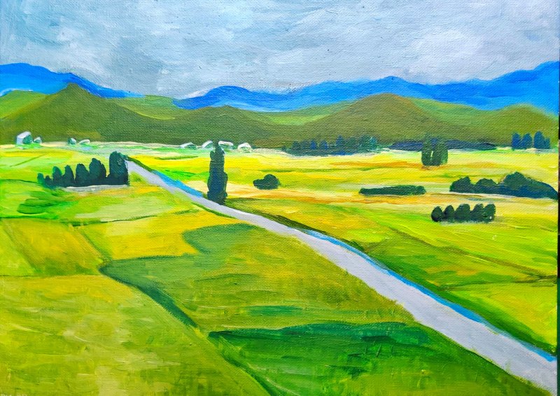 原野之路 - 海报/装饰画/版画 - 纸 绿色