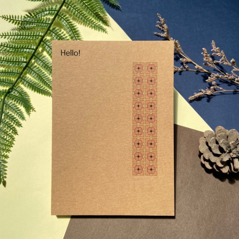 | 粉红花砖 | 手工穿线胶装笔记本 卡其/黑 - 笔记本/手帐 - 纸 多色