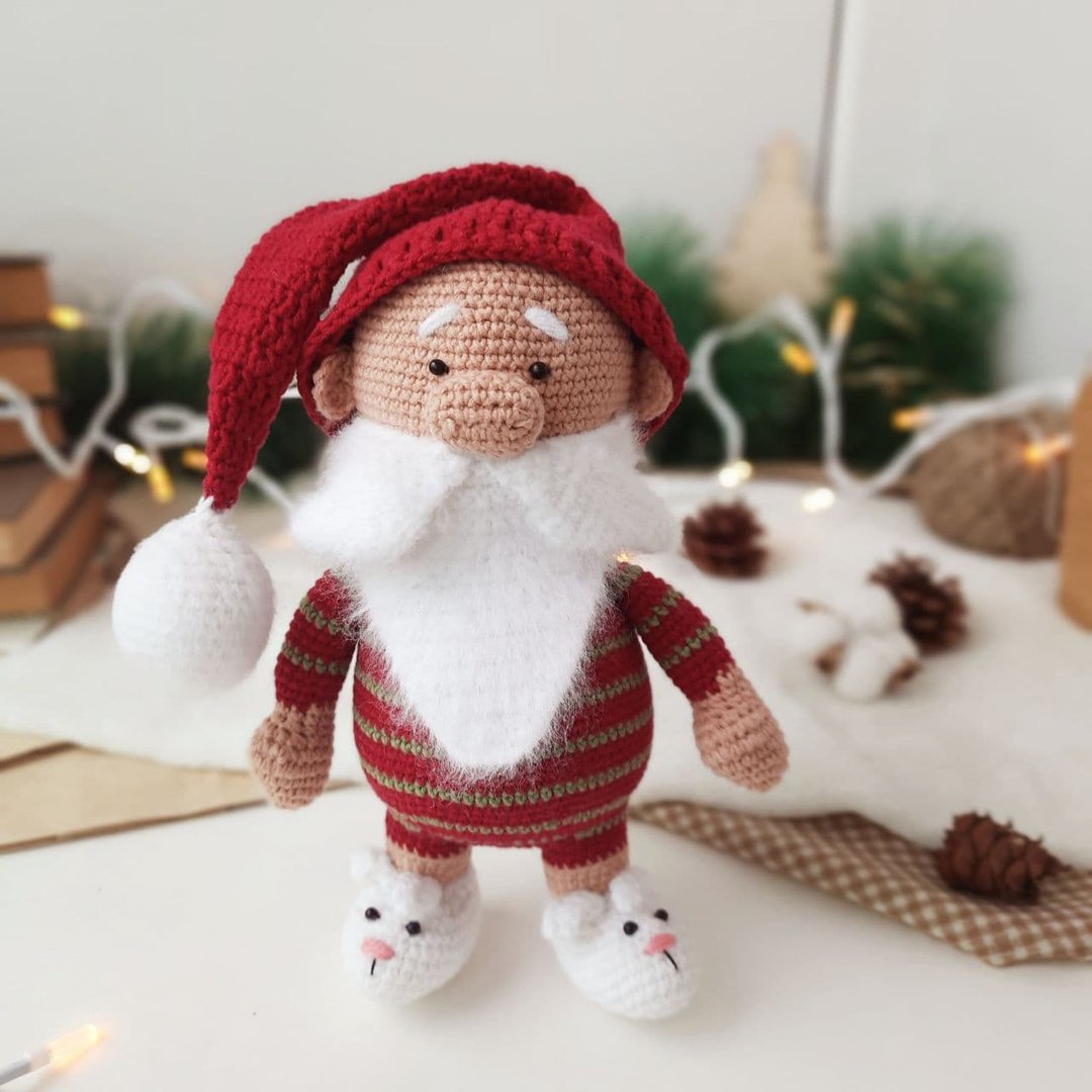 Santa Claus doll toy for Christmas gift. Santa Claus doll for best friend gift - 玩具/玩偶 - 棉 