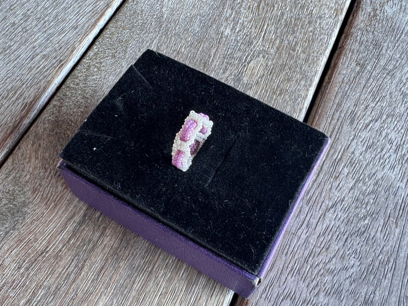 20260103 日本御幸珠 串珠 介指 - 项链 - 半宝石 紫色