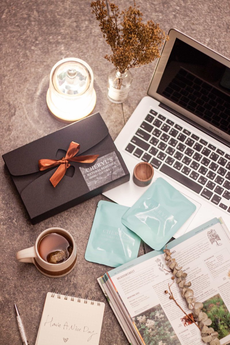 有机花草茶上班族系列 - 礼盒(12包) - 茶 - 植物．花 蓝色