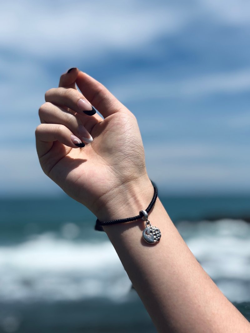 月亮与太阳 │ 纯银编织手链【定制化礼物】 - 手链/手环 - 纯银 银色