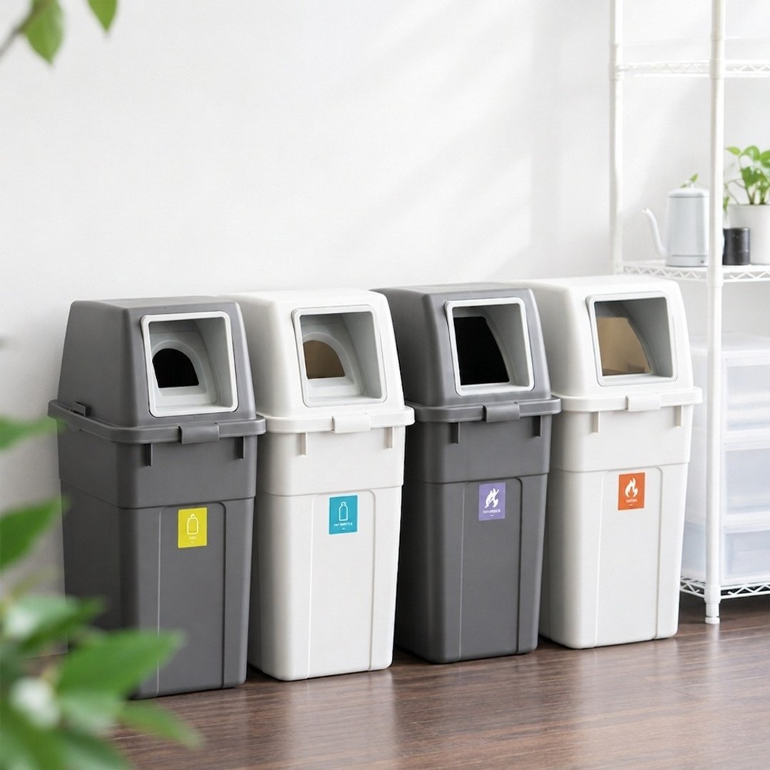 RISU W&W 系列 大开口/瓶罐分类垃圾桶 70L - 垃圾桶 - 塑料 
