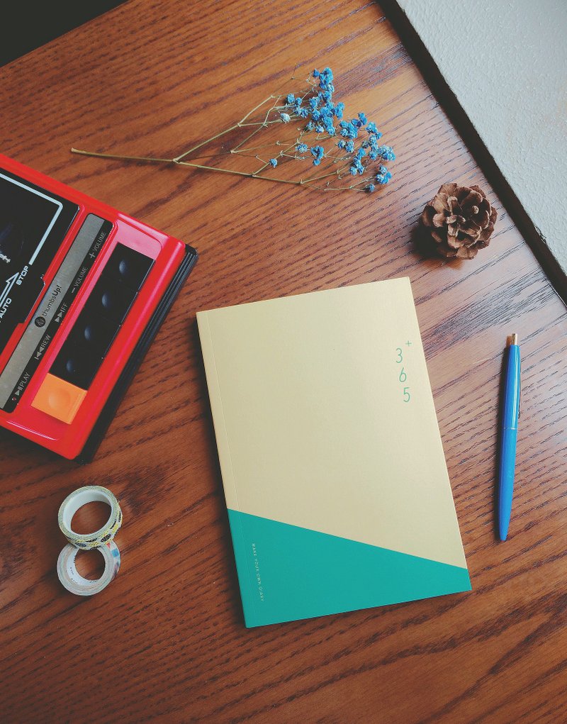 迪梦奇 365好好记Ⅶ v.1 [拿铁绿] - 笔记本/手帐 - 纸 多色