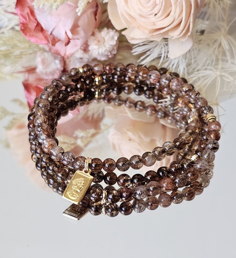 高品黑金超三圈款 - 图片为单条实拍/丰盛招财水晶 - 手链/手环 - 水晶 多色