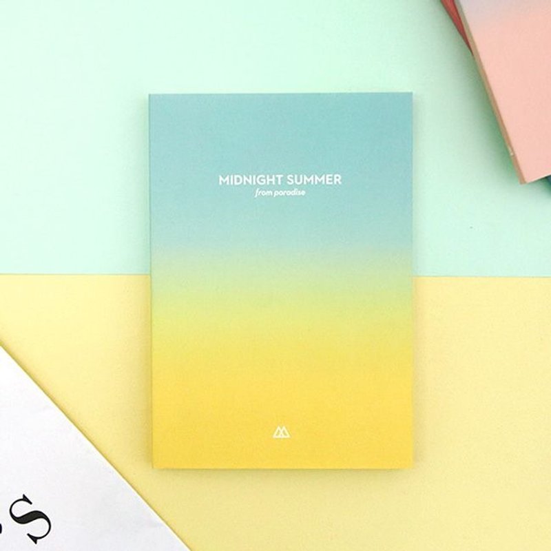 Second Mansion 仲夏之夜渐层万年历周志V2-02 梦幻黄绿,PLD60863 - 笔记本/手帐 - 纸 黄色