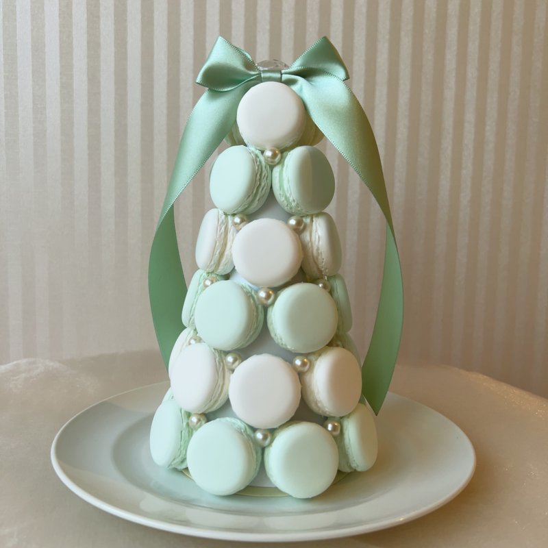 马卡龙塔 Luxury White Mint  奢华白薄荷 - 摆饰 - 粘土 绿色