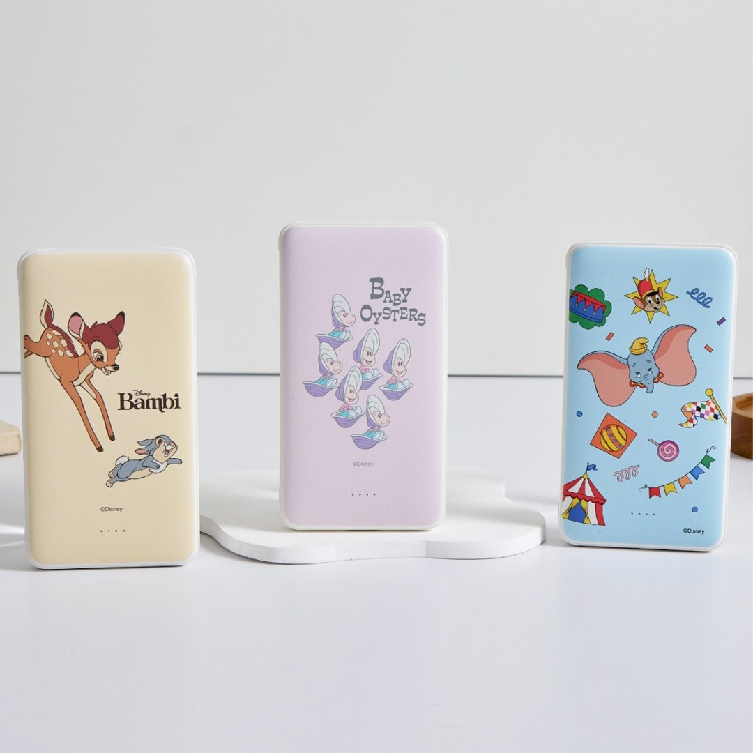 Disney经典-马戏团乱花双线快充10000mAh行动电源 - 充电宝/传输线 - 塑料 多色