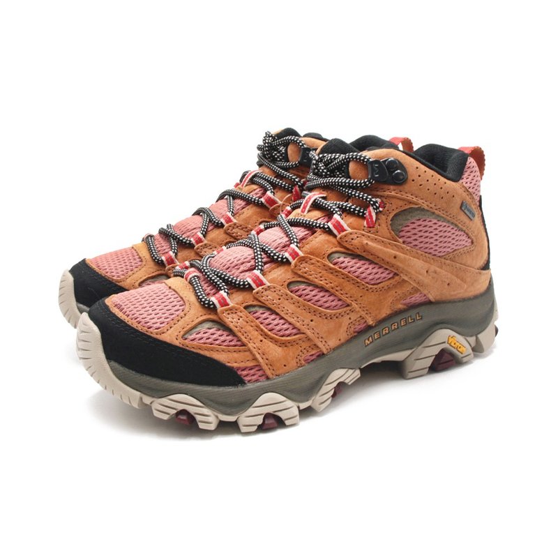 MERRELL MOAB 3 MID GORE-TEX防水登山中筒鞋 女鞋-棕红 - 女款运动鞋/球鞋 - 防水材质 