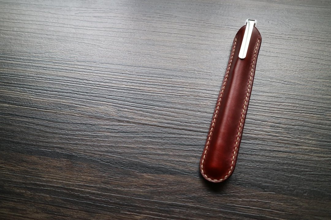 艺创小间 | 真皮 手缝 简单笔套 质感 钢笔套 - 铅笔盒/笔袋 - 真皮 