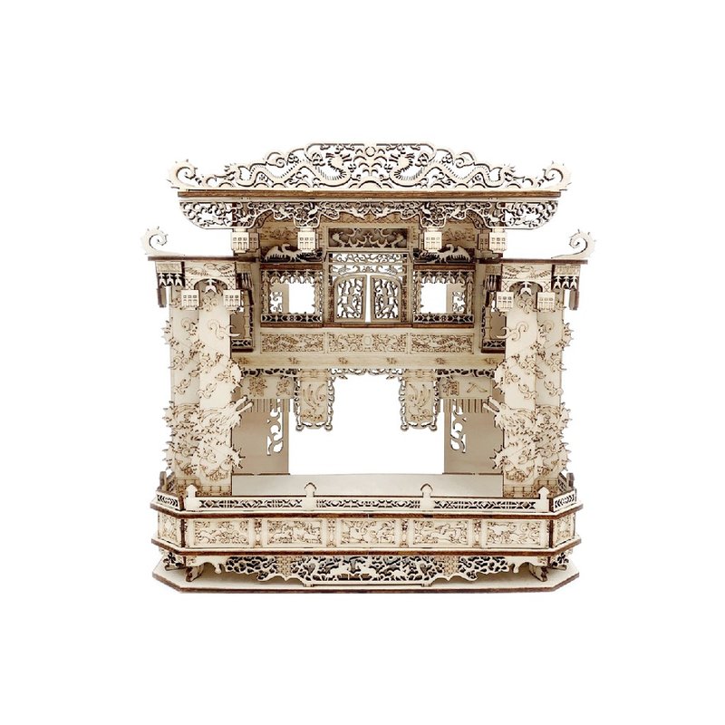 【 DIY 手作】彩楼 原色款 组装模型 - 木工/竹艺/纸艺 - 木头 卡其色