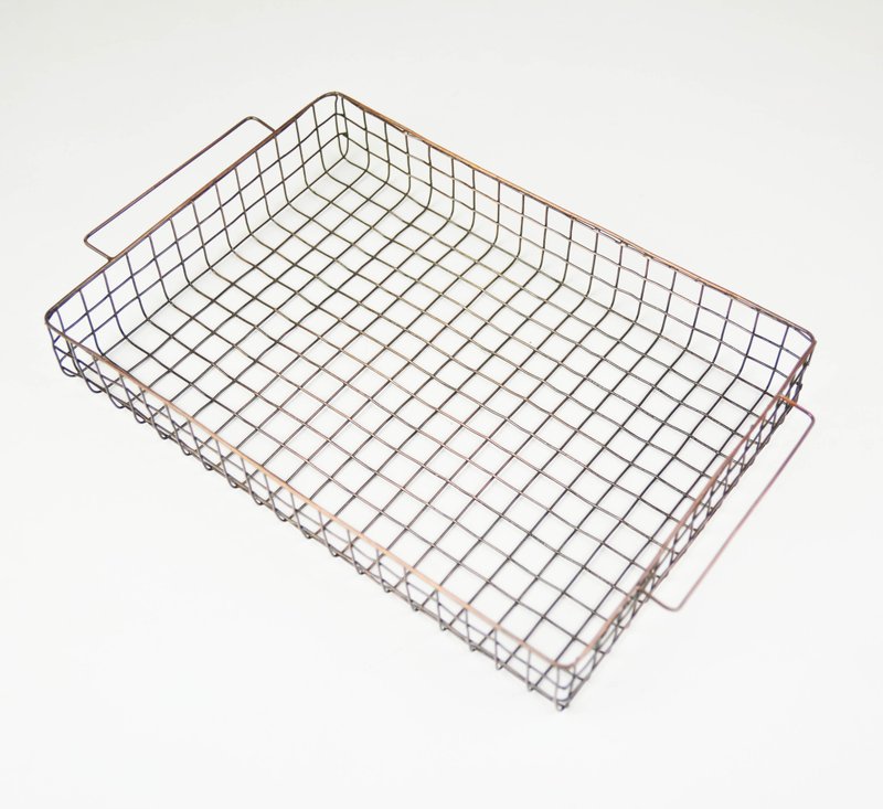 铁篮系列＿大文件篮＿公平贸易 - 收纳用品 - 其他金属 咖啡色