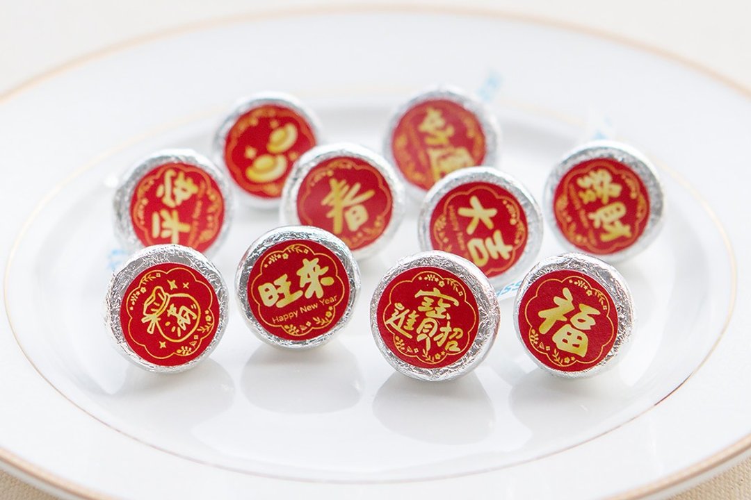 过年糖果 水滴巧克力每包100颗 限超取10包内or低温宅配 - 巧克力 - 新鲜食材 红色