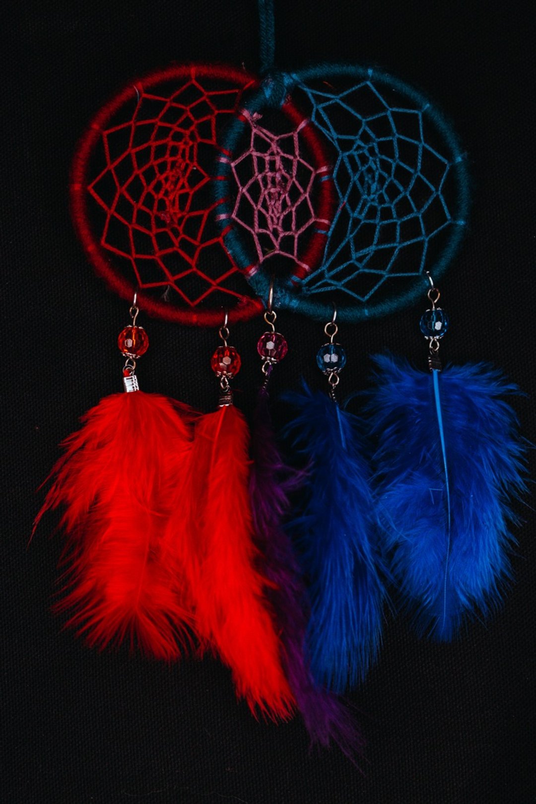 纯手工捕梦网 Handmade Dreamcatcher－【混色(红蓝紫)】 - 摆饰 - 其他材质 多色