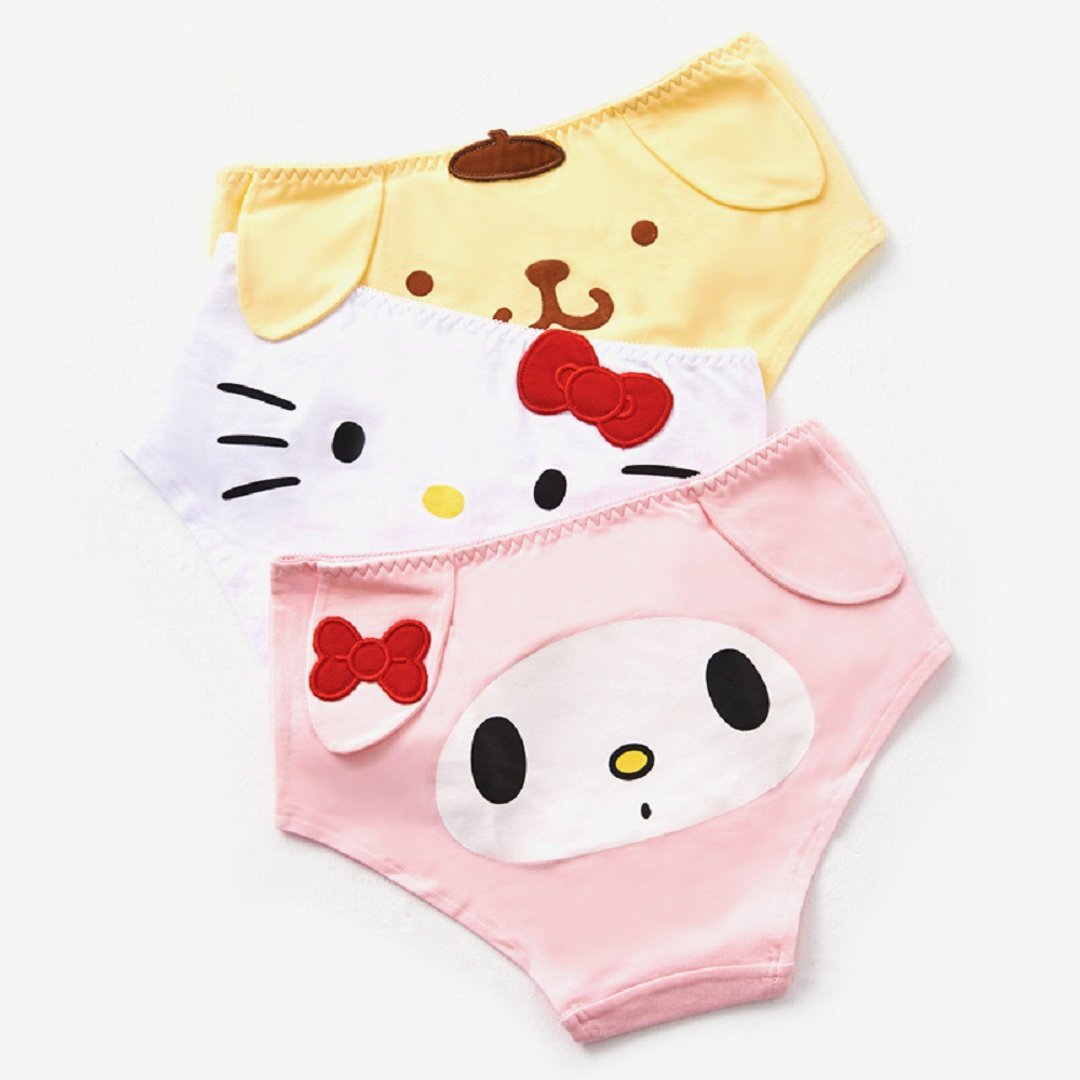 【ONEDER旺达】三丽鸥Hello Kitty.美乐蒂.布丁狗造型内裤 女内裤 - 女士内衣裤 - 棉 