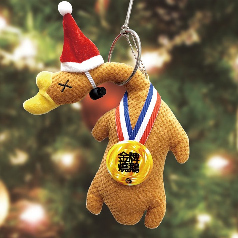 【PINKOI圣诞限定】JS002【金牌烧鹅 TM】挂饰环保袋 (送圣诞帽) - 侧背包/斜挎包 - 其他材质 多色