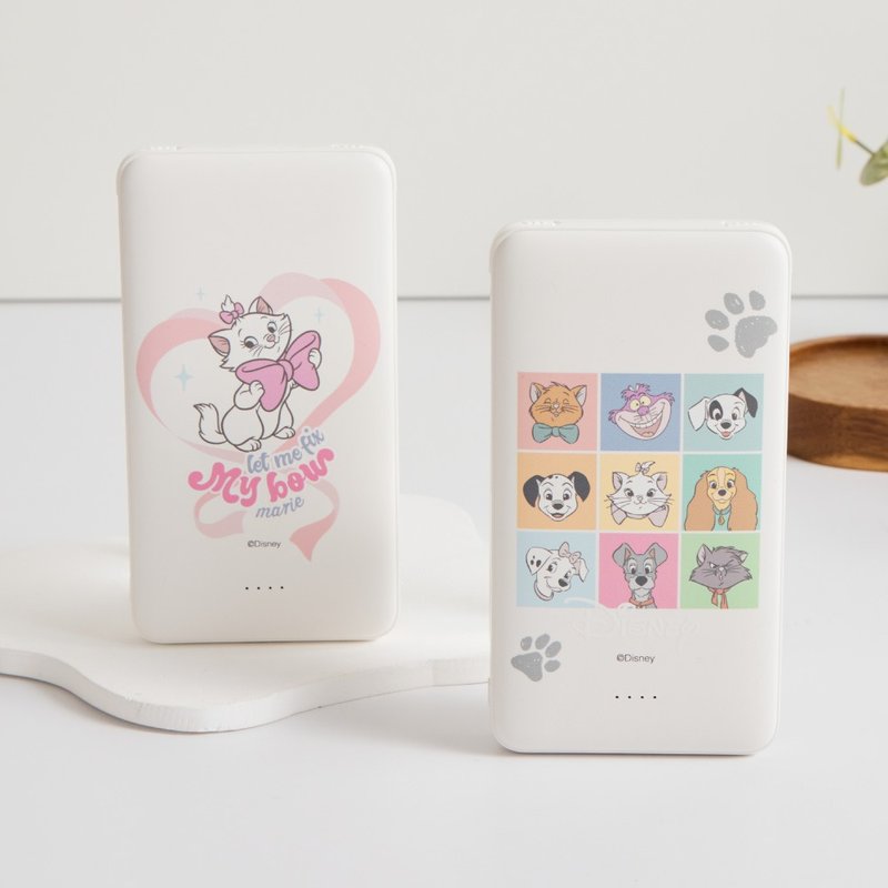 Disney Cats And Dogs-优雅的玛丽猫款双线快充10000mAh行动电源 - 充电宝/传输线 - 塑料 多色