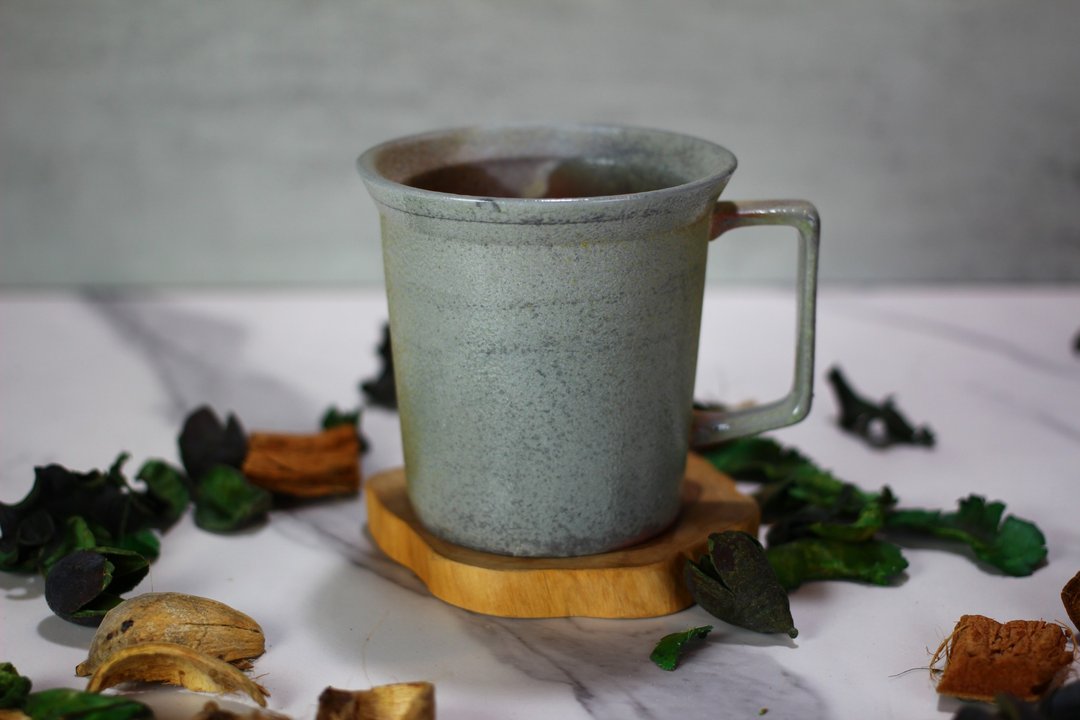 【沐春生活】240ml 苏打烧 方韵杯 自然釉文创 台湾莺歌制 - 咖啡杯/马克杯 - 瓷 