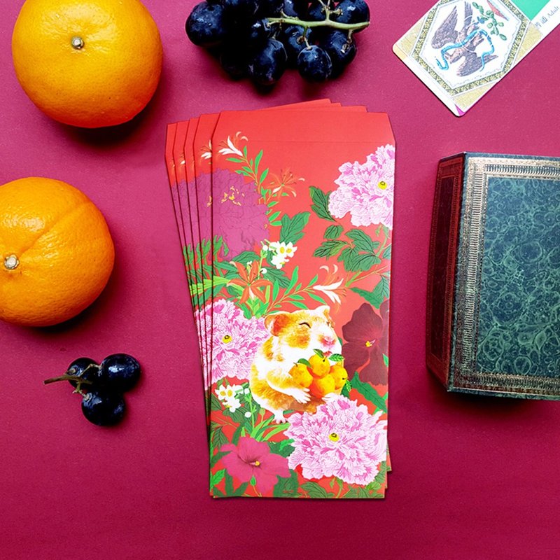 福兽纳福系列红包袋-乐不思鼠/蜀/5入 - 红包/春联 - 纸 红色